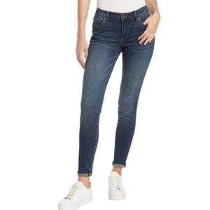 Kut from the Kloth Women's Skinny Jeans in Dark Blue Wash
